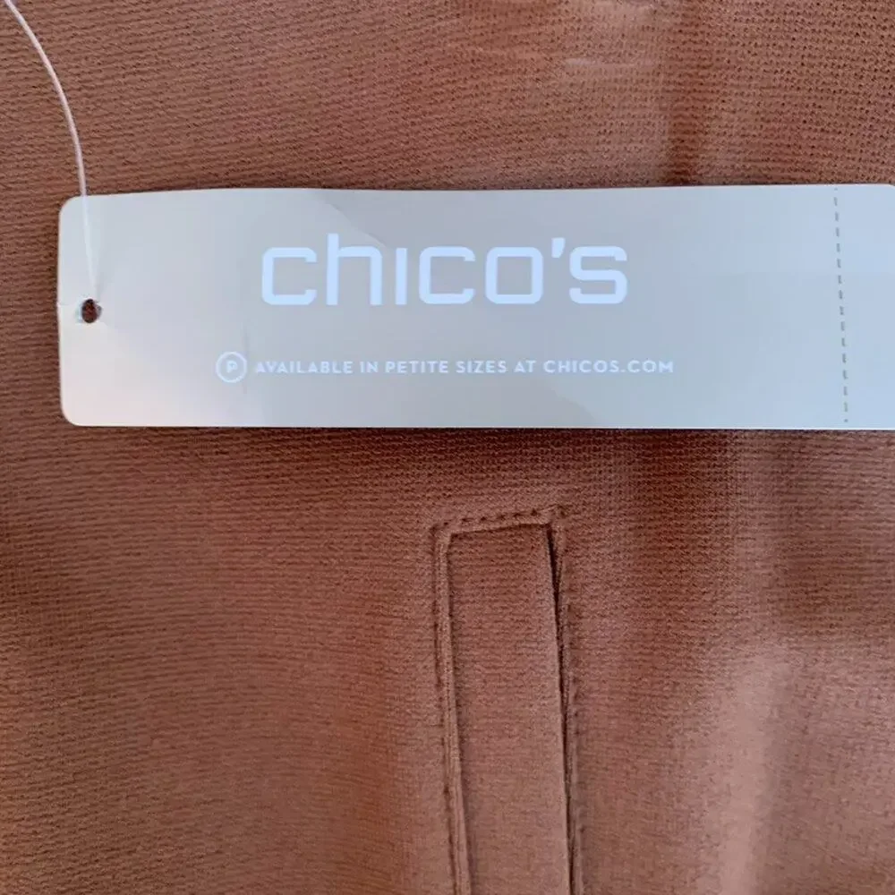 Chico's Womens Sz 6 Juliet Straight Leg Pants Ultimate Fit  Brown NWT - Picture 9 of 12